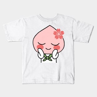 Sakura Apeach - Kakao Friends Apeach Kids T-Shirt